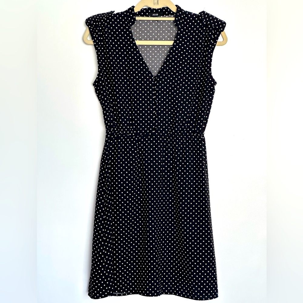 Jacob. Sleeveless Polka Dot Summer Dress.
